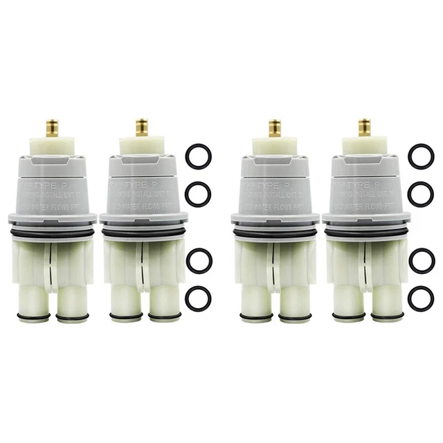 4x RP46074 Valvola Doccia Assemblaggio Cartucce, Compatibile con Doccia e Vasche F7P1