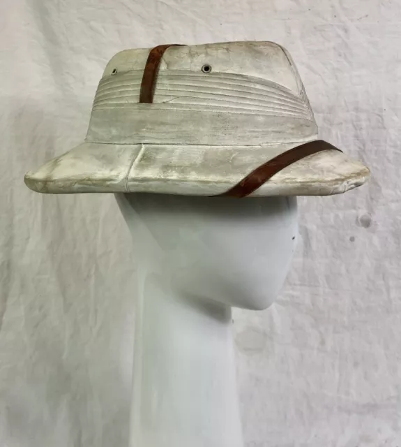WW2 PITH HELMET, British Indian Army Officer's Bombay Bowler, Sun Hat ...