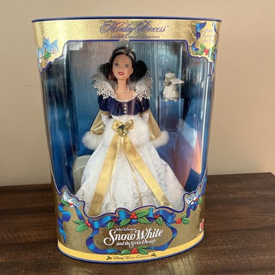 DISNEY HOLIDAY PRINCESS Snow White Barbie Doll Mattel 1998 NIB NEW