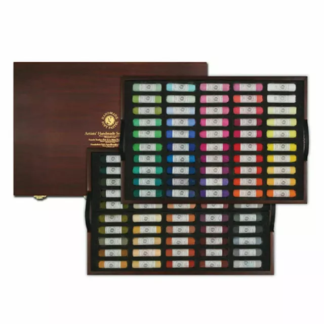 Mungyo Gallery Handmade Soft Pastel Wood Box Set of 100 - Assorted Colors