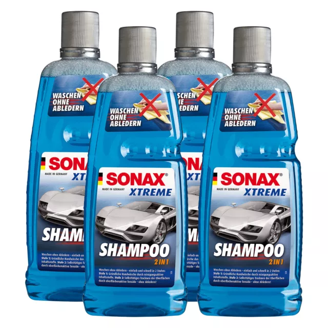 Sonax Xtreme 4x 1 Litro Shampoo Concentrato 2 in1 Shampoo Auto Senza Abledern