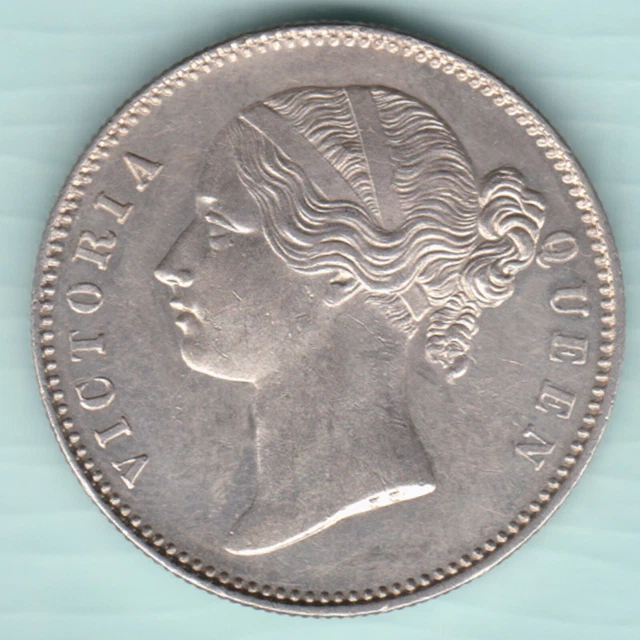East India Company 1840 Victoria Queen One Rupee Silver Coin In Top Grade