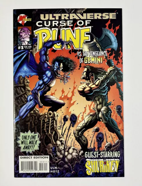 Curse of Rune #3 Gemini Ultraverse Malibu Comics 1995 NM