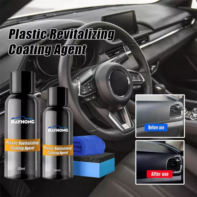 CAR NANO PLASTIC Refreshing Coating Revitalizing Coating Agent 50ml Set  C2I4 $8.44 - PicClick AU