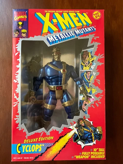 X-Men Metallic Mutants Cyclops 10" 1994 Toy Biz Action Figure