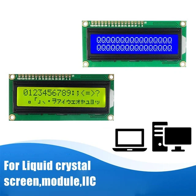 IIC/I2C 1602 LCD Module LCD1602A Blue /Green Screen Provides Library File Hot U0