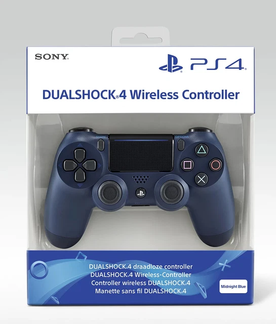 Manette Sans Fil Pour PS2 – Compatible Dualshock 2 – Couleur Bleue – Piles Non Incluses