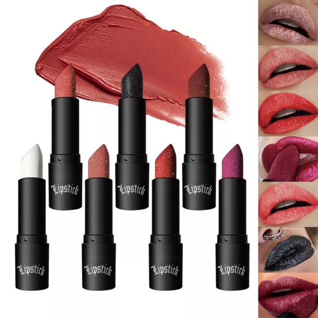 Glitter Metallic Colors Lipstick 7 Colors Long Lasting Colourful Diamond Lip