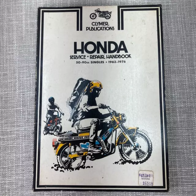 1963 - 1976 Clymer Honda 50 - 90 Cc Singles Service Manual