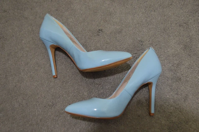 powder blue stilettos