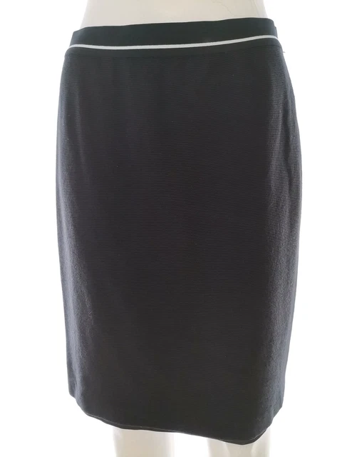Jupe Crayon Femme Marks And Spencer Taille 14 Noir - Longueur Genou - état Parfait