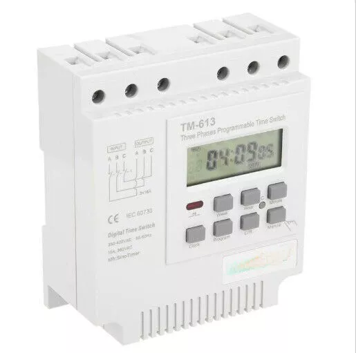 TM-163 3-Phase Digital Time Relay Programmable Timer 380V 50-60