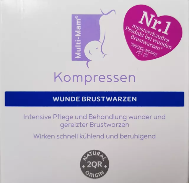 2 Multi-Mam Kompressen für wunde Brustwarzen gg. Versand