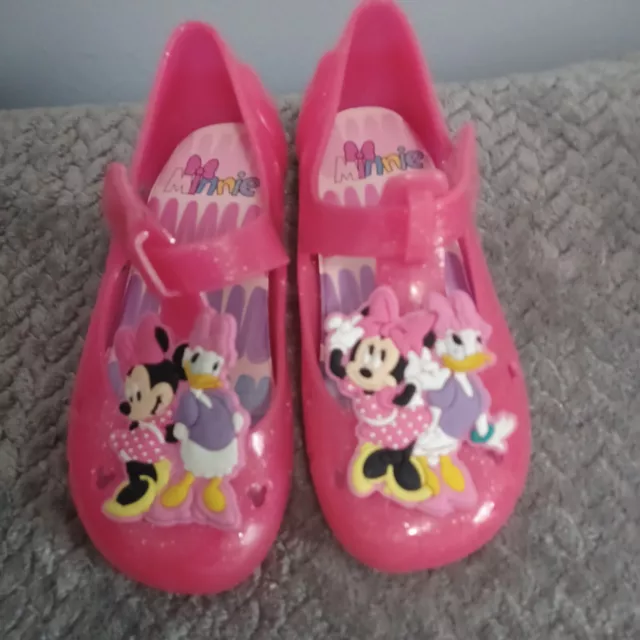 DISNEY JUNIOR MINNIE Mouse Daisy Duck Jelly Shoes Kids Size 11 £8.10 ...