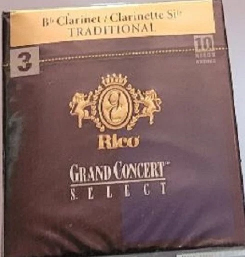 Rico Anches Grand Concert select pour Clarinette Sib/Bb, force 3 boite de 10