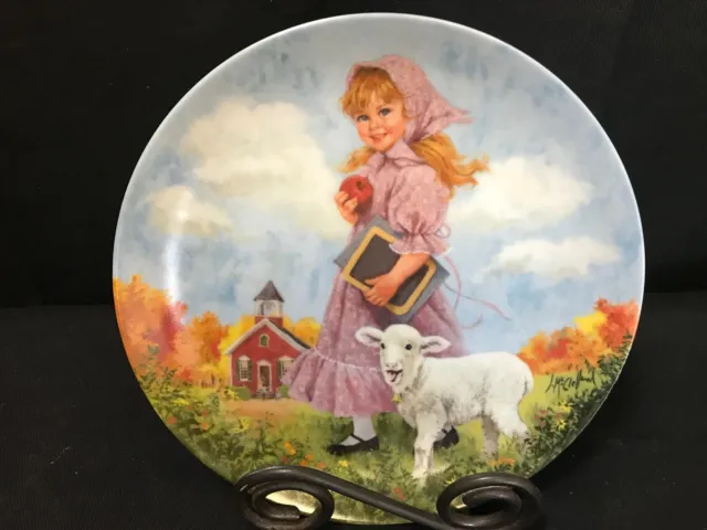 Mother Goose Series~ John McClelland   "MARY HAD A LITTLE LAMB" Collector Plate