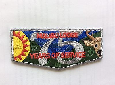 Malibu Lodge 566 Order Of The Arrow OA 75th Anniversary Flap Patch Walika Tamet