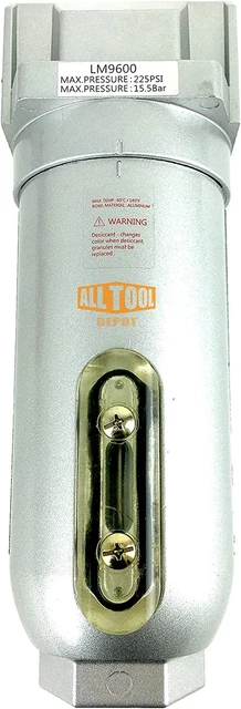 1" NPT Super Duty Compressed Air in Line Filter Desiccant Dryer Moisture Water S