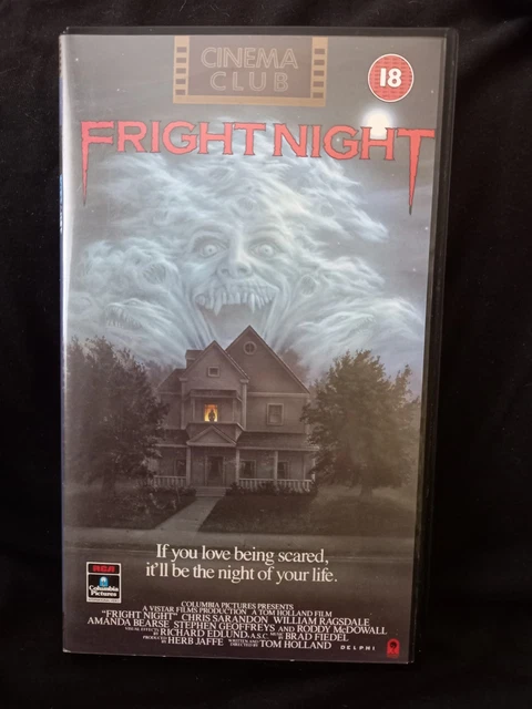FRIGHT NIGHT .VHS. Horror .Cert 18 .1985 £11.11 - PicClick UK