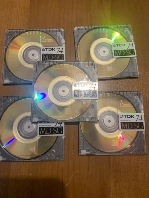 5 Minidisc TDK Bit Club Barcode MD 74 min - FR