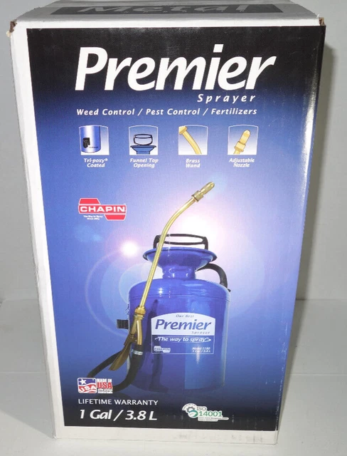 Chapin Hand Pump 1-Gallon Metal Steel Garden Pest Sprayer Pesticide Fertilizer
