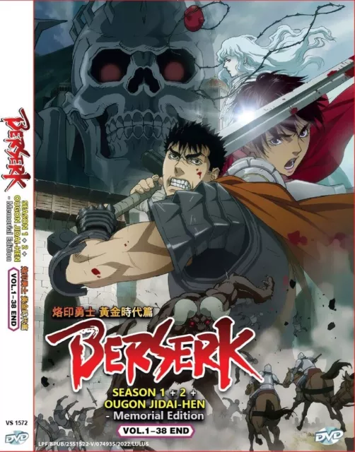 Berserk: Season Two 2 (Blu-ray/DVD, 2018, 4-Disc Set) anime