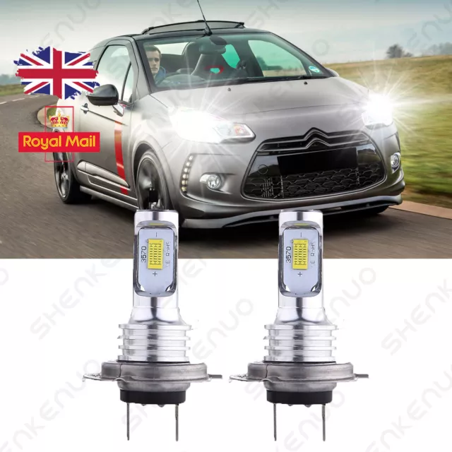 For Citroen DS3 DS4 DS5 C3 C4 Picasso C5 C6 C8 LED Headlights Bulbs H7 White YT