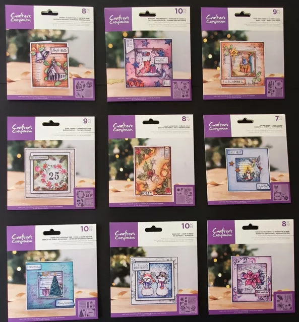 Crafter's Companion 6x6 Christmas Stamps CHOOSE from 9 Options