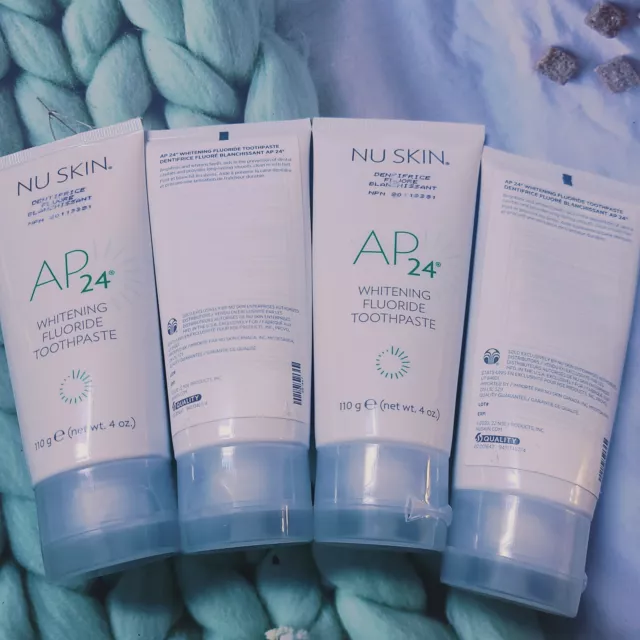 4 tubes of Nuskin Whitening Fluoride Toothpaste AP24