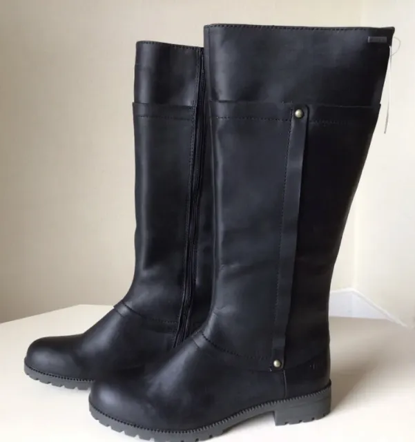acción materno Motivación CLARKS NEEVE ELLA GTX Ladies Black Knee High Leather Boots UK Size 6 D EUR  39.5 £69.99 - PicClick UK