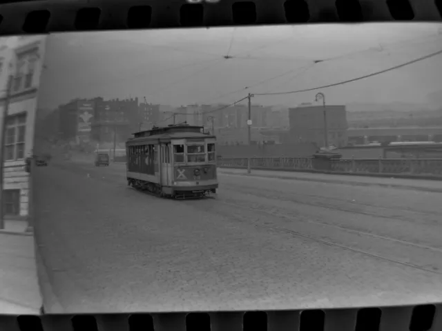 Great ORIG 1946 TARS Subway New York City NYC Trolley Film Photo Negative Bronx