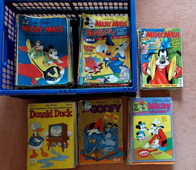 Walt Disney Hefte 229 Stück Micky Maus Goofy Donald Duck Micky Vision ab 1951