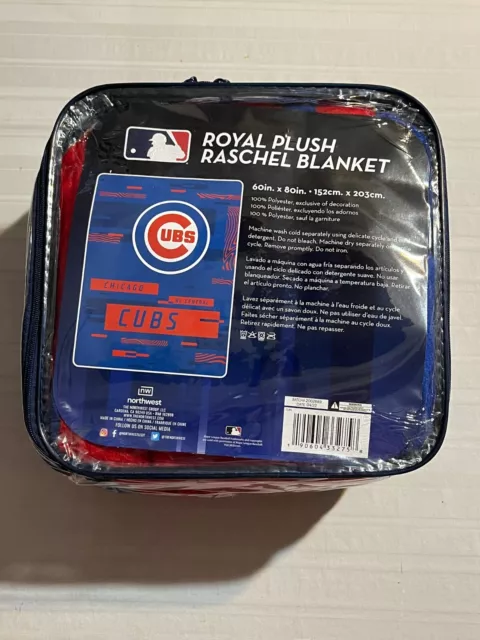 Chicago Cubs MLB 60" x 80" Plush Throw Blanket Northwest Company