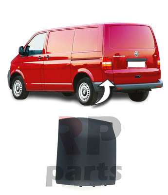 PARAURTI angolo posteriore destro per VW Transporter V Bus 09-15 levigato adatto 