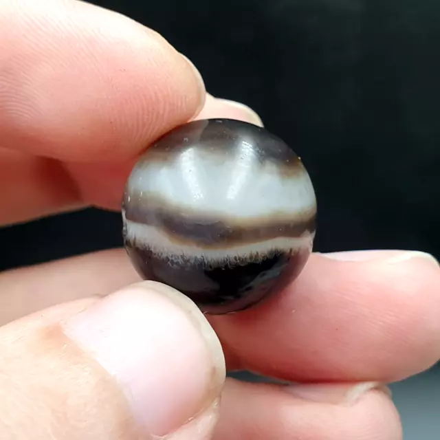 AA Antique Ancient INDO Himalaya Agate stone Bead Suleimani Agate 19.8mm