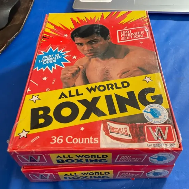 1 - 1991 AW Sports All World BOXING Card Premier FACTORY SEALED Box Muhammad Ali