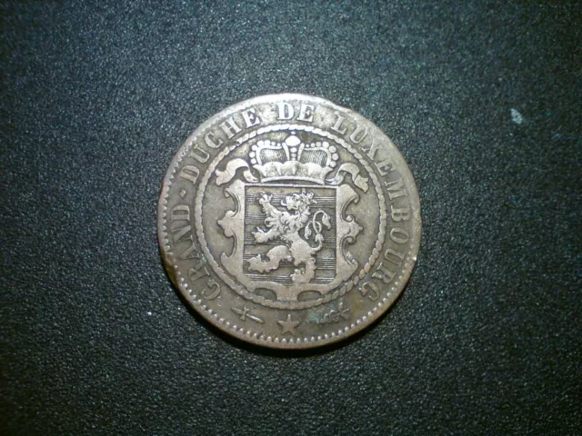 1870 Luxembourg 10 Centimes Coin. Nice Grade