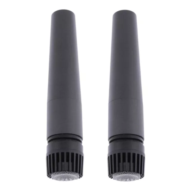 2x Professional Studio Filaire Microphone à Condensateur ,Micro Dynamiques pour