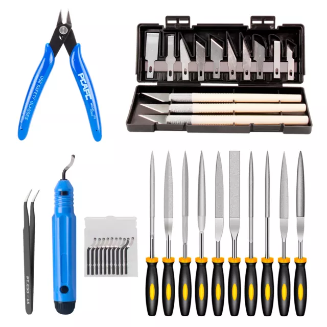 KINGROON Kit d'outils d'ébavurage  de gravure Outil de sculpture DIY N5N0