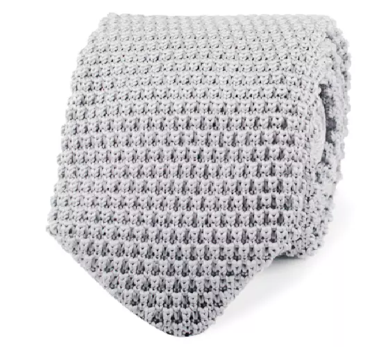 Hand Made Men's Knit Knitted Tie Woven Pointed end tip UK Seller