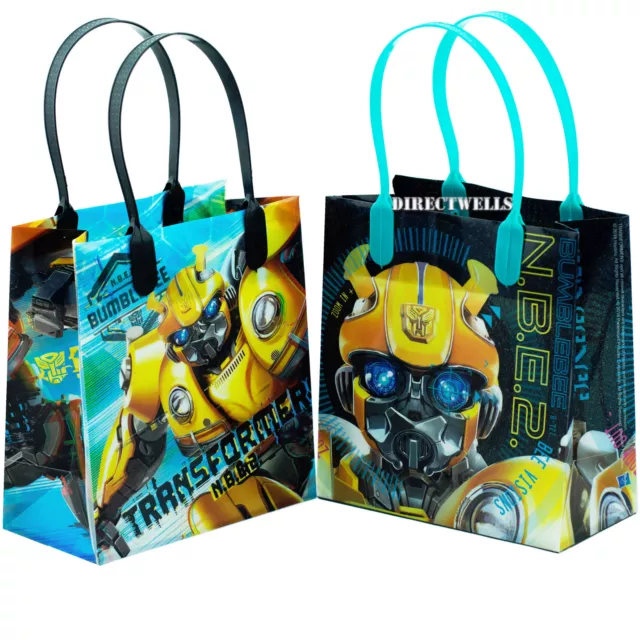 Transformers Authentic Licensed Reusable Small Party Favor Goodie 12 Bags 6"