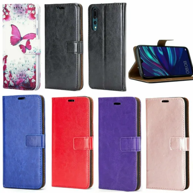 CASE FOR HUAWEI P20 30 P Smart AL Phone Models Leather Shockproof Wallet Cover