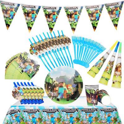 Compleanni Stoviglie Blue Party 51 Pezzi Stoviglie per Feste Matrimoni Blu Oro Carta Stoviglie per Feste a Pois per Feste Anniversari 10 Ospiti Stoviglie per Feste di Compleanno 