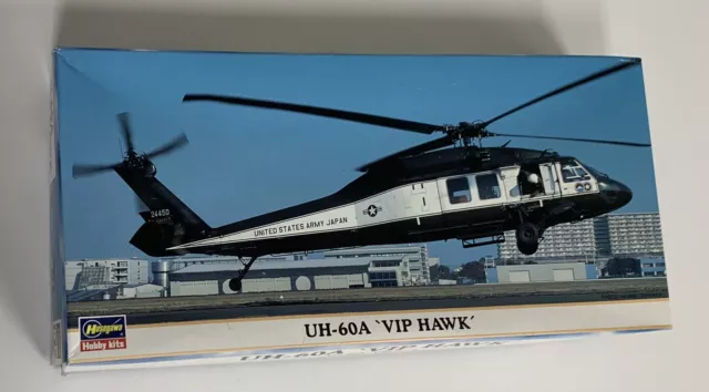 UH-60A VIP Hawk Helicopter Hasegawa 1:72 Model Kit #00175- Open Box