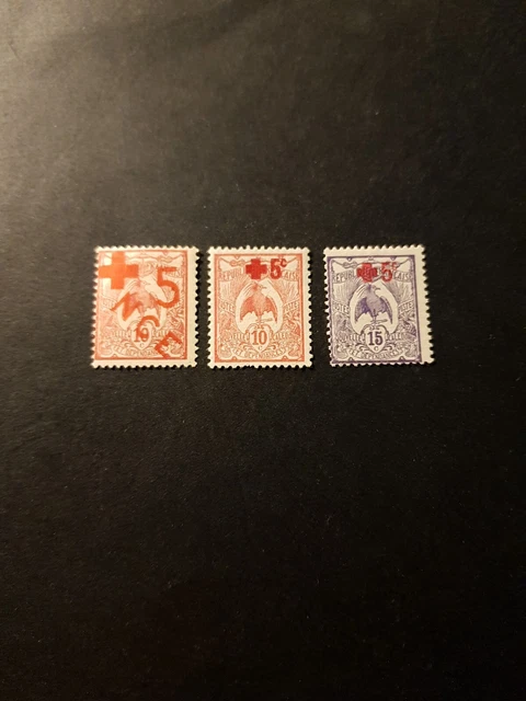 Timbre France Colonie Nouvelle Calédonie N°110/112 Neuf * Mh 1015