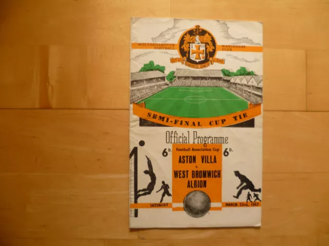 Aston Villa v WBA 1957 FA Cup Semi Final