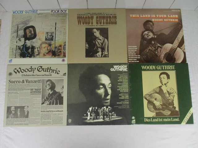 WOODY GUTHRIE - Sammlung 6 LP's £1.69 - PicClick UK