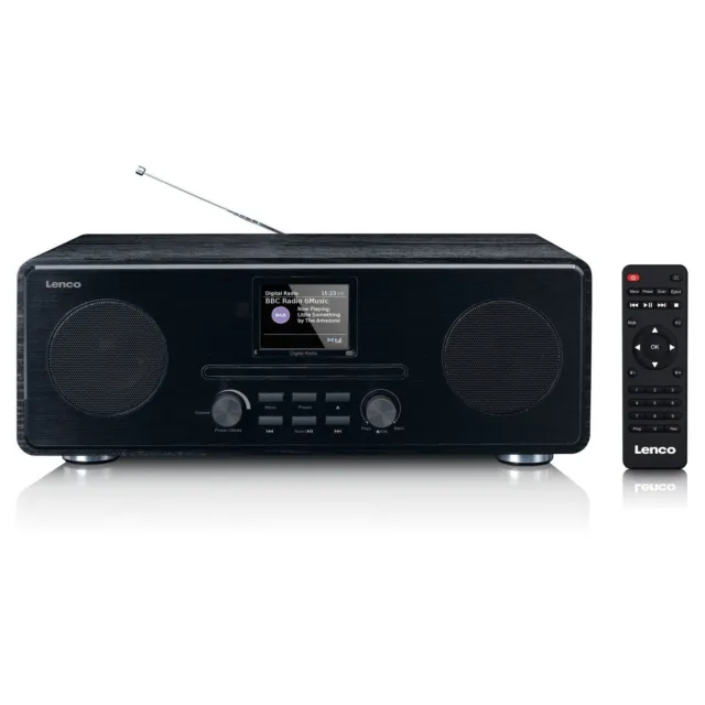 Lenco DAR-061 Bluetooth DAB+, FM Radio (Schwarz) Schwarz