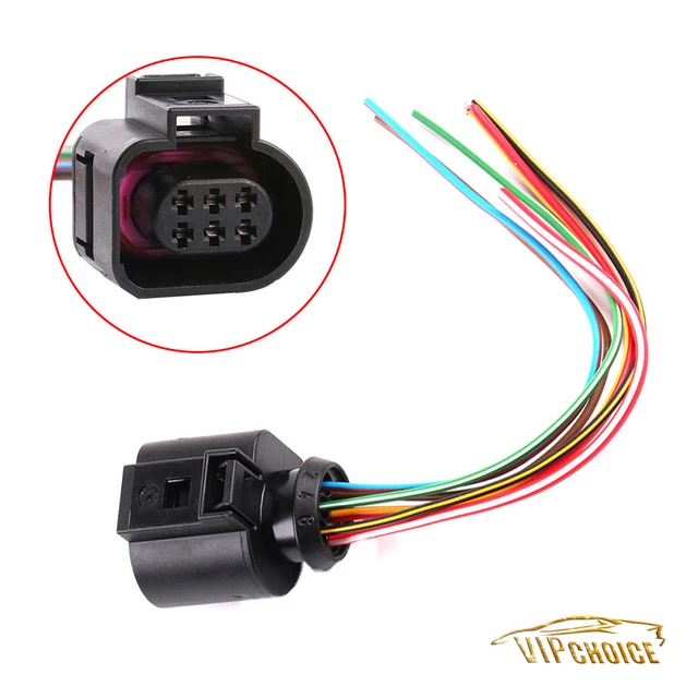 NEW 6 PIN Cooling Fan Control Module Pigtail Connector Audi VW SKODA