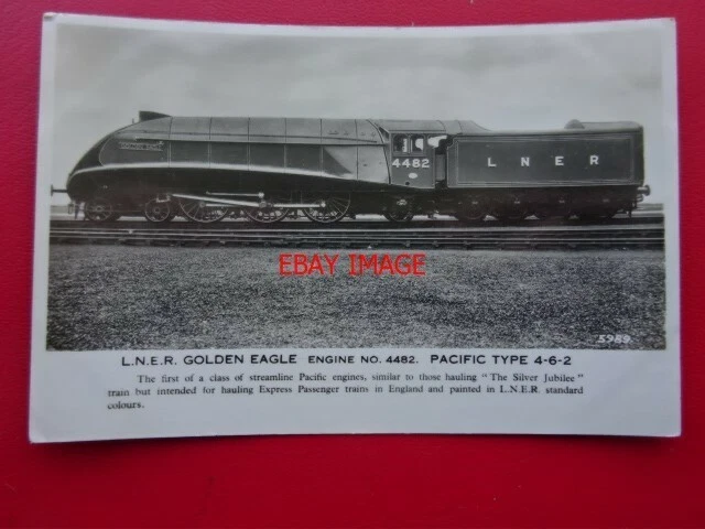 POSTCARD RP LNER Class A4 Loco No 4482 Golden Eagle £3.50 - PicClick UK